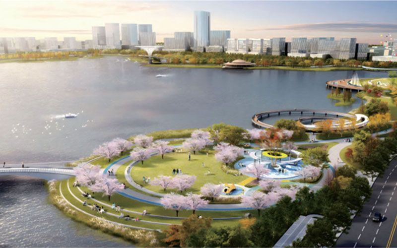 龍港市青龍湖公園景觀工程